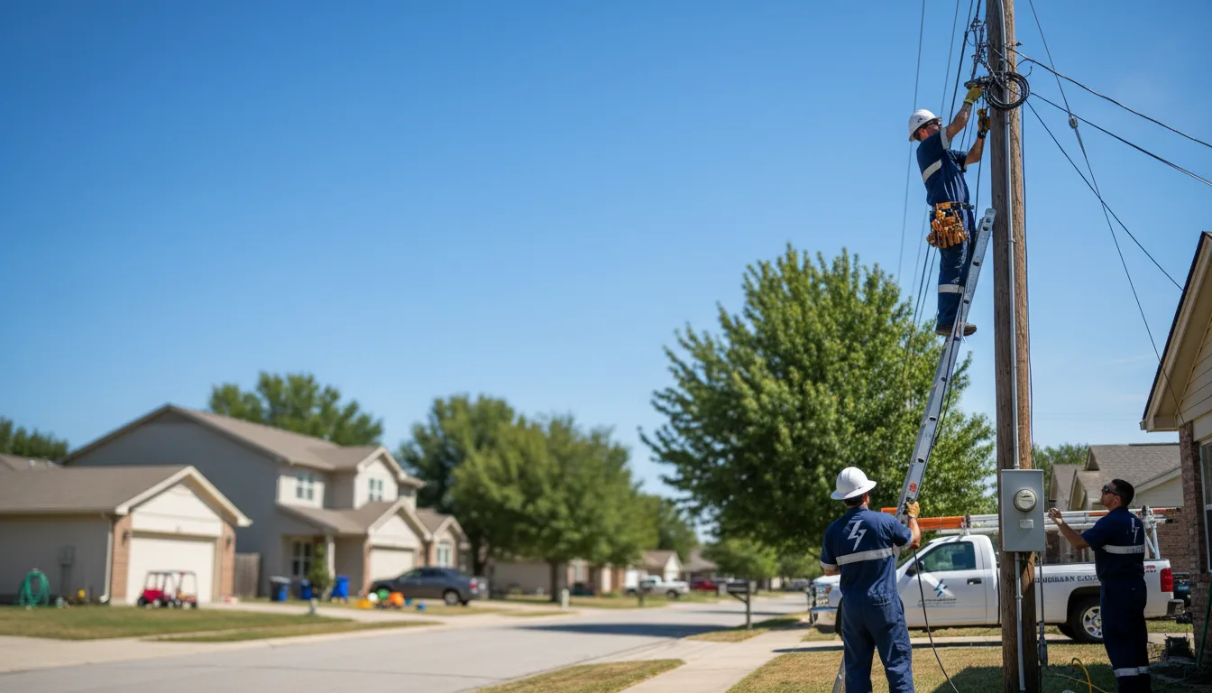 Residential electrician providing installation services in Frederika, IA